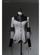 Lilith House Wyrm Breath High Collar Blouse(Reservation/Full Payment Without Shipping)